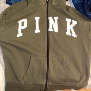 Zip up PINK hoodie